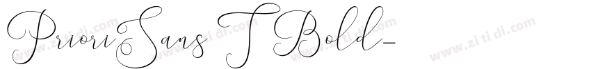 PrioriSans0T Bold字体转换